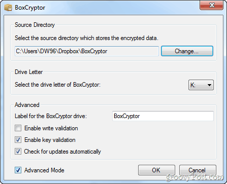 boxcryptor setup