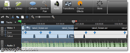 Camtasia 7.1 Review: Tijdlijn