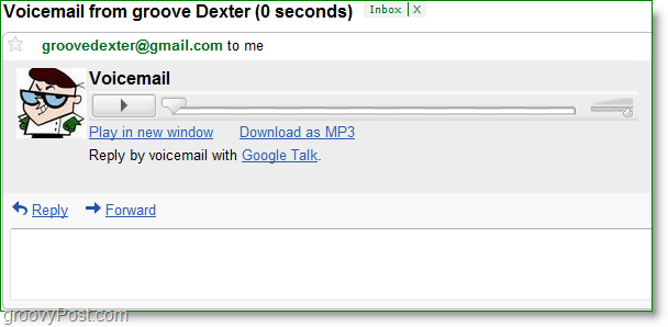Google Talk-skärmdump - lyssna på röstmeddelanden från din Gmail-inkorg