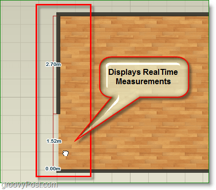 screenshot van project dragonfly - geef dimensies in realtime weer