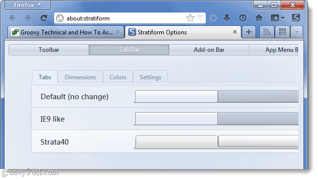 personalizator stratiform