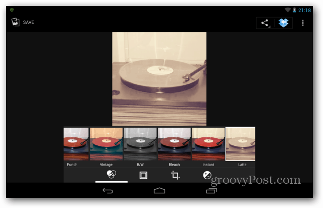 Google Nexus 7 Image Editor Screenshot Tour