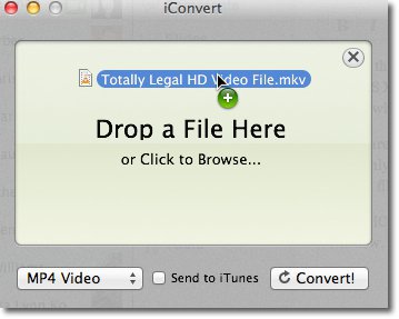 iConvert-videotiedostot Mac OS X: lle ja iDevices-laitteille