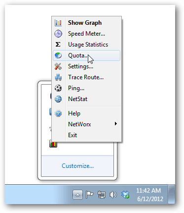 networx datová kvóta