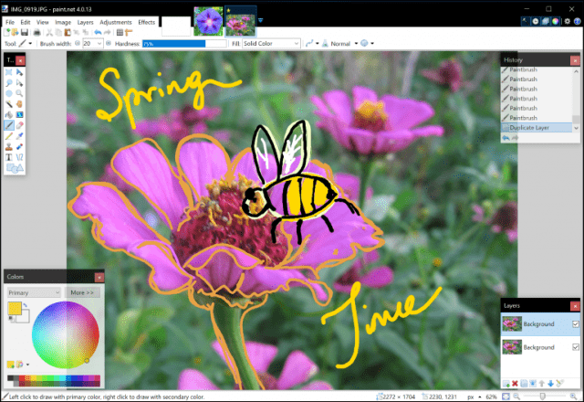 Paint.NET, Paint 3D, Windows 10, Windows 10 Creators Update