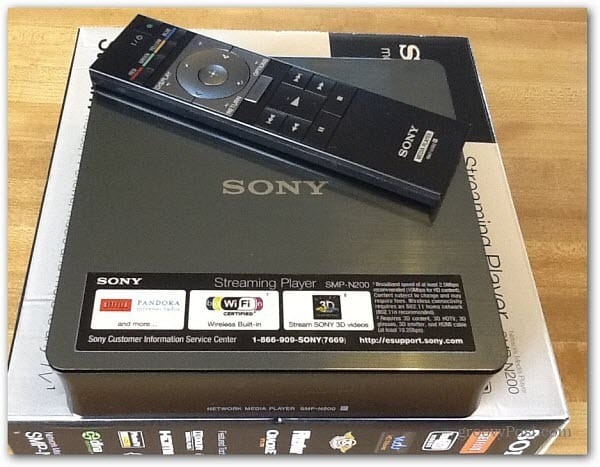 „Sony Streaming Player SMP-N200“ apžvalga