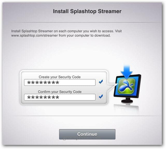 Installera Splashtop Streamer