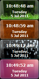 Windows gadget digiclock