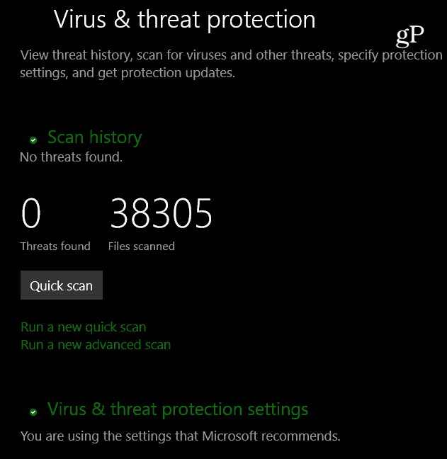 protección contra virus y amenazas