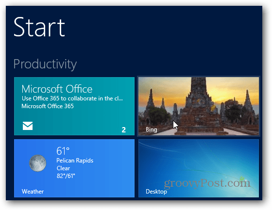 Bing Live Tile