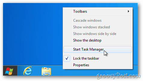 Windows 8 Start Taakbeheer