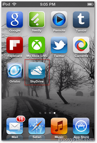 SkyDrive-app