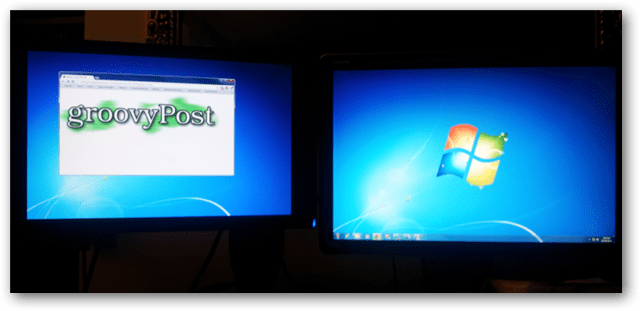 Dubbele monitors Windows 7