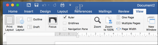 groovyTip: gebruik de focusmodus in Word 2016 voor Mac om afleiding te verminderen