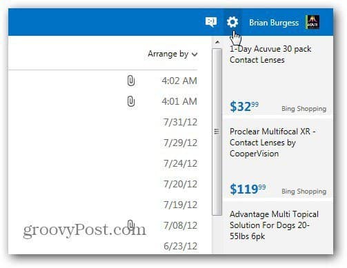 Ustawienia programu Outlook