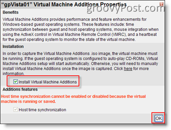 Instalați adăugări de mașini virtuale pentru MS Virtual Server 2005 R2