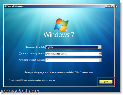 Windows 7 instalar dual-boot usando arquivo.