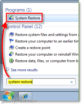 Fix Windows 7 met een systeemherstelpunt [How-To]