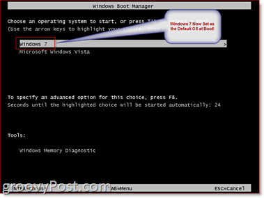 Správca systému Windows 7 Dual Boot Manager