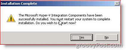 Hyper-V Entegrasyon Hizmetlerini Kur